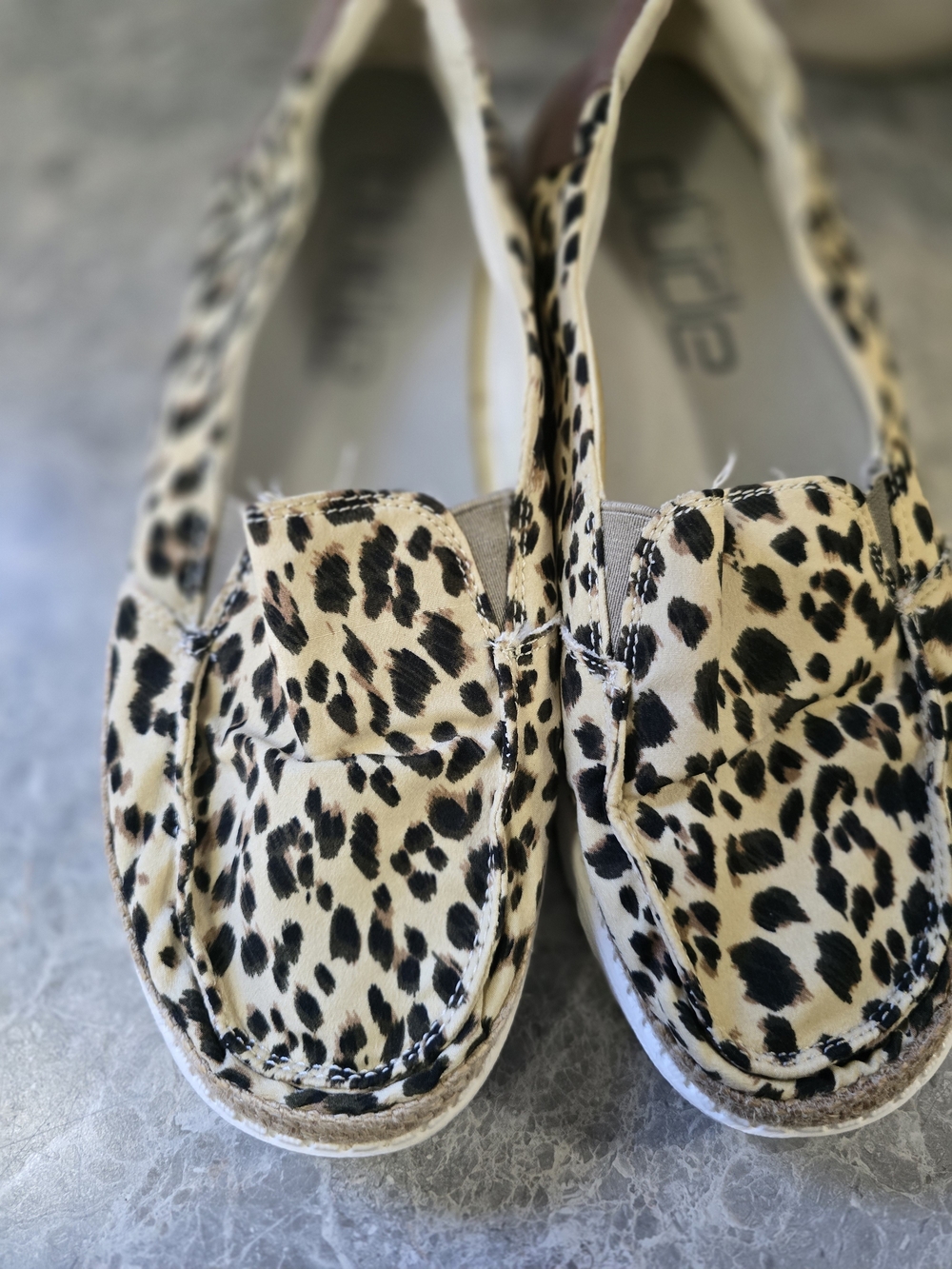 Hey Dude Women's Leopard Slip-On Sneakers - Beige & Black